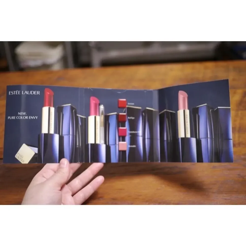 Estee Lauder Pure Color Envy Sculpting Lipstick Palette Samples w/ Brush